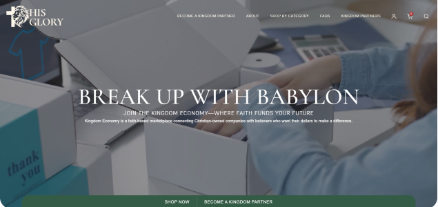 His Glory - Kingdom Economy